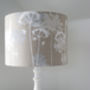 Botanical Screen Printed Lampshade In Grey And White, thumbnail 4 of 5