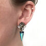 Bermuda Blue Swarovski Crystal Earrings, thumbnail 1 of 3