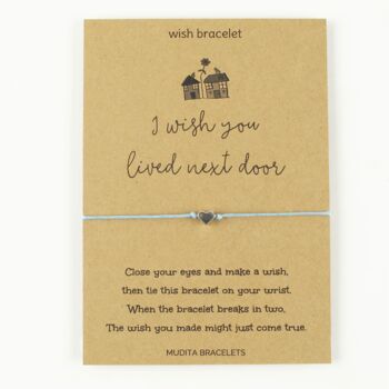 Wish You Lived Next Door Friend Charm Bracelet, 3 of 4