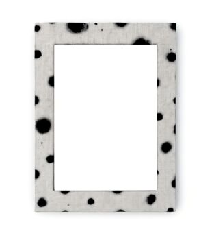 Upcycled Hand Painted Polka Dot Eco Wooden Photo Frame 5x7', 3 of 12