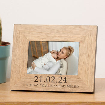 The Day You Became My Mummy Wood Picture Frame, 2 of 2