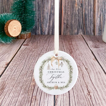 Our First Christmas Together Ornament With Names, 6 of 7