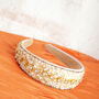 Mixed Shell Gem Texture Headband In Cream, thumbnail 3 of 3