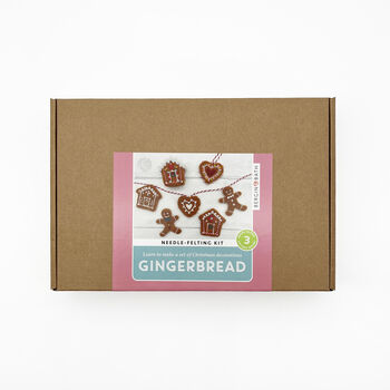Needle Felting Kit Gingerbread, 12 of 12