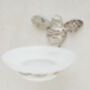 Brass Bee Soap Dish With Bee Nickel Finish, thumbnail 1 of 3