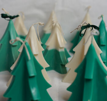 Handmade Christmas Tree Soy Wax Candle, 3 of 4