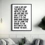 Rapper's Delight Print | Sugar Hill Gang Lyrics Sign, thumbnail 2 of 4