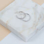 Olivera Piccolo Brushed Sterling Silver Hoop Earrings, thumbnail 1 of 4