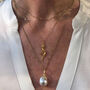 Pearl And Snake Necklace, thumbnail 7 of 8