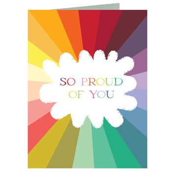 Mini Colourful So Proud Of You Card, 2 of 5