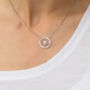 Sterling Silver Zen Flower Necklace For Inner Peace, thumbnail 8 of 12