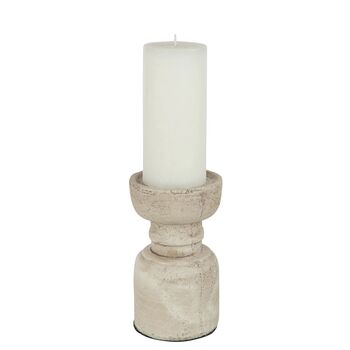 Small Natural Terracotta Pillar Candle Holder, 6 of 8