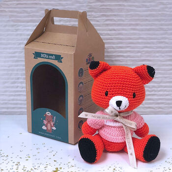 Personalised Fox First Teddy Bear, 4 of 8
