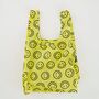 Smile Face Yellow Reusable Shopper Bag, thumbnail 1 of 3