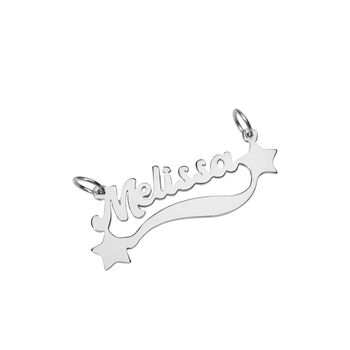 Personalised Star Name Pendant Charm, 2 of 6