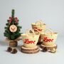 Handmade Christmas Mini Straw 'Love' Basket, thumbnail 4 of 12