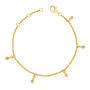 Designer Skinny Drip Multi Bracelet In Gold Vermeil, thumbnail 1 of 5