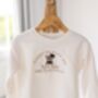 Nursery Graduation Personalised Embroidered Bear Sweatshirt Jumper, thumbnail 5 of 9