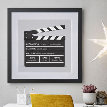 Personalised Film Clapperboard Artwork, 5 of 8