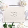 Personalised Linen Guest Book Wedding Minimal, thumbnail 1 of 7