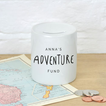 Personalised Travelling Holiday Money Box, 4 of 9