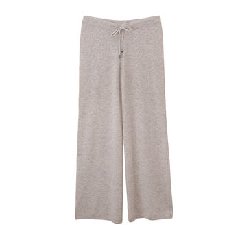 Cashmere Wide Leg Joggers, 5 of 6