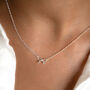 Sterling Silver Or Gold Plated Bow Necklace, thumbnail 1 of 11