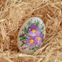 Hand Painted Easter Egg Decoration Purple Daisy, thumbnail 1 of 4