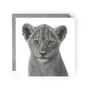 Lion Cub Greeting Card, thumbnail 1 of 4