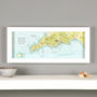 Sorrento, Positano, Amalfi Hand Drawn Map Print, thumbnail 1 of 7