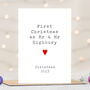 Personalised Mr And Mr First Christmas Card, thumbnail 1 of 3