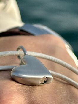 Personalised Heart Urn Necklace For Pet Or Human Memorial Ashes, 3 of 12