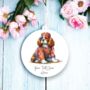 Personalised King Charles Spaniel Hippie Decoration B, thumbnail 2 of 2