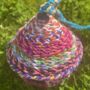 Bird House Made From Colourful Recycled Sari Fabric, thumbnail 3 of 3