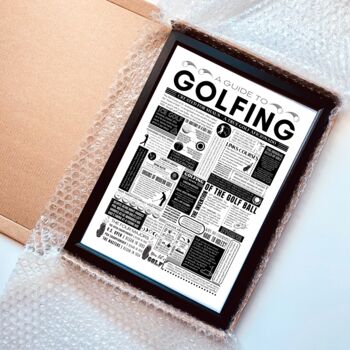 Golf Facts Print – Personalised Wall Art For Golfers, 9 of 10