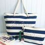 Personalised Rope Beach Bag And Accessories Bag, thumbnail 4 of 12