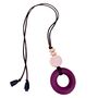 Silicone Nursing Teething Necklace Mama Jewels Dark Red, thumbnail 5 of 5