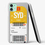 Personalised Sydney Ticket Name Phone Case, thumbnail 3 of 6