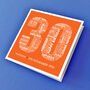 Personalised Name And Date 30th Birthday Card, thumbnail 2 of 4