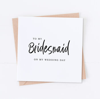 Man Of Honour Wedding Bridal Card, 2 of 6