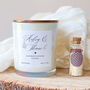 Modern Wedding Candle – Personalised Couple Keepsake Gift, thumbnail 1 of 10