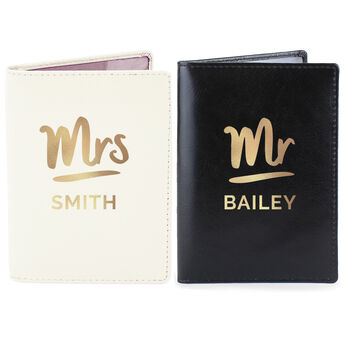 Personalised Mr And Mrs Passport Holders Set, 3 of 3