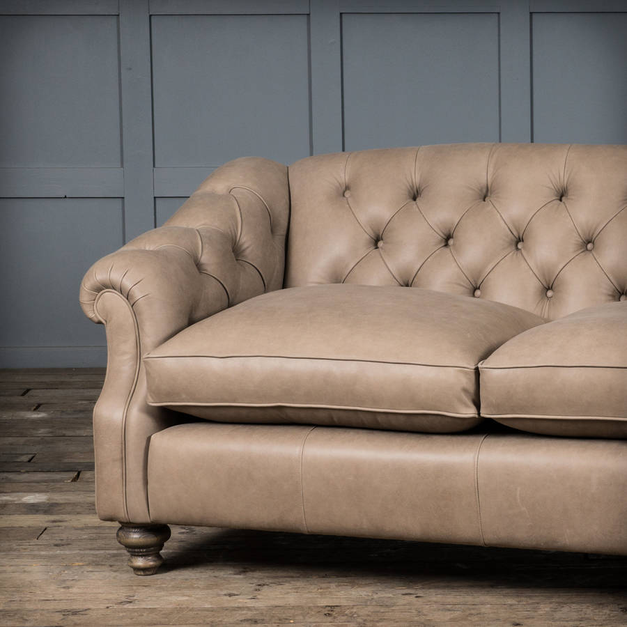 The Florence Leather Chesterfield Sofa By Authentic Furniture
