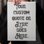 Personalised Vintage Quote Typography Print, thumbnail 3 of 5