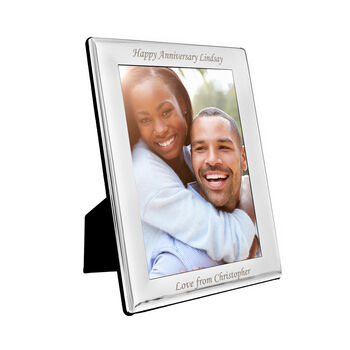 Personalised Silver Plated 5x7 Photo Frame, 8 of 9