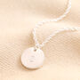 Personalised Sterling Silver Initial Disc Necklace, thumbnail 2 of 5