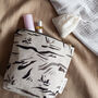 Natural Linen And Black Landscape Wash Bag, thumbnail 1 of 5