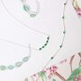 Sterling Silver Semi Precious Stone And Crystal Bracelet, thumbnail 8 of 10