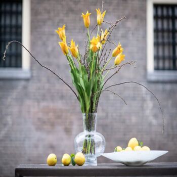 Vase Modest Clear Bubbles Colour By Dut Z, 3 of 7