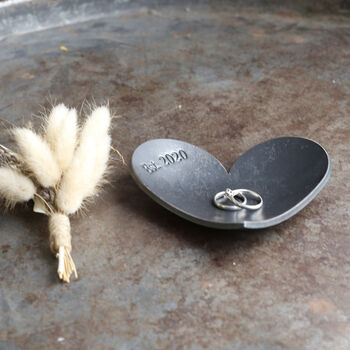 6th Anniversary Gift Decorative Smooth Iron Heart Dish, 11 of 12